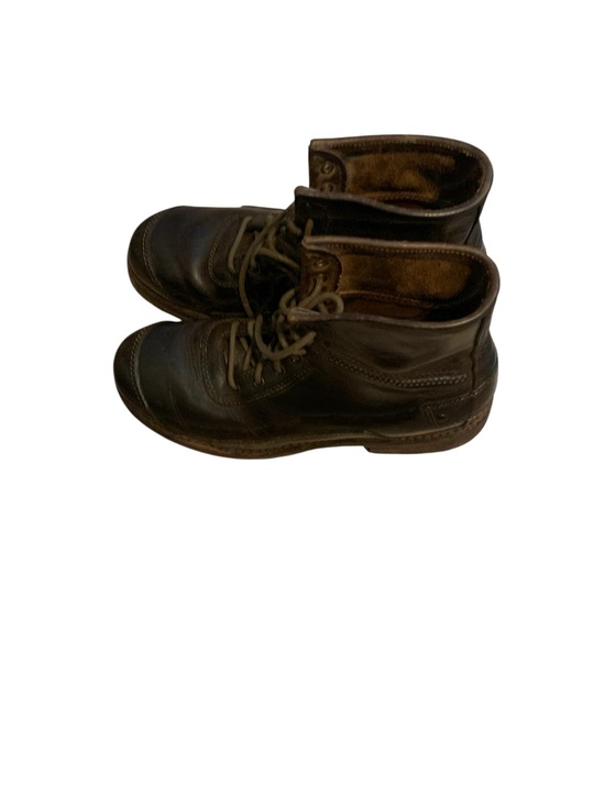 LL Bean East Point Moc Toe Boots Mens 12 M Dark Brown Leather Rugged Lug Work